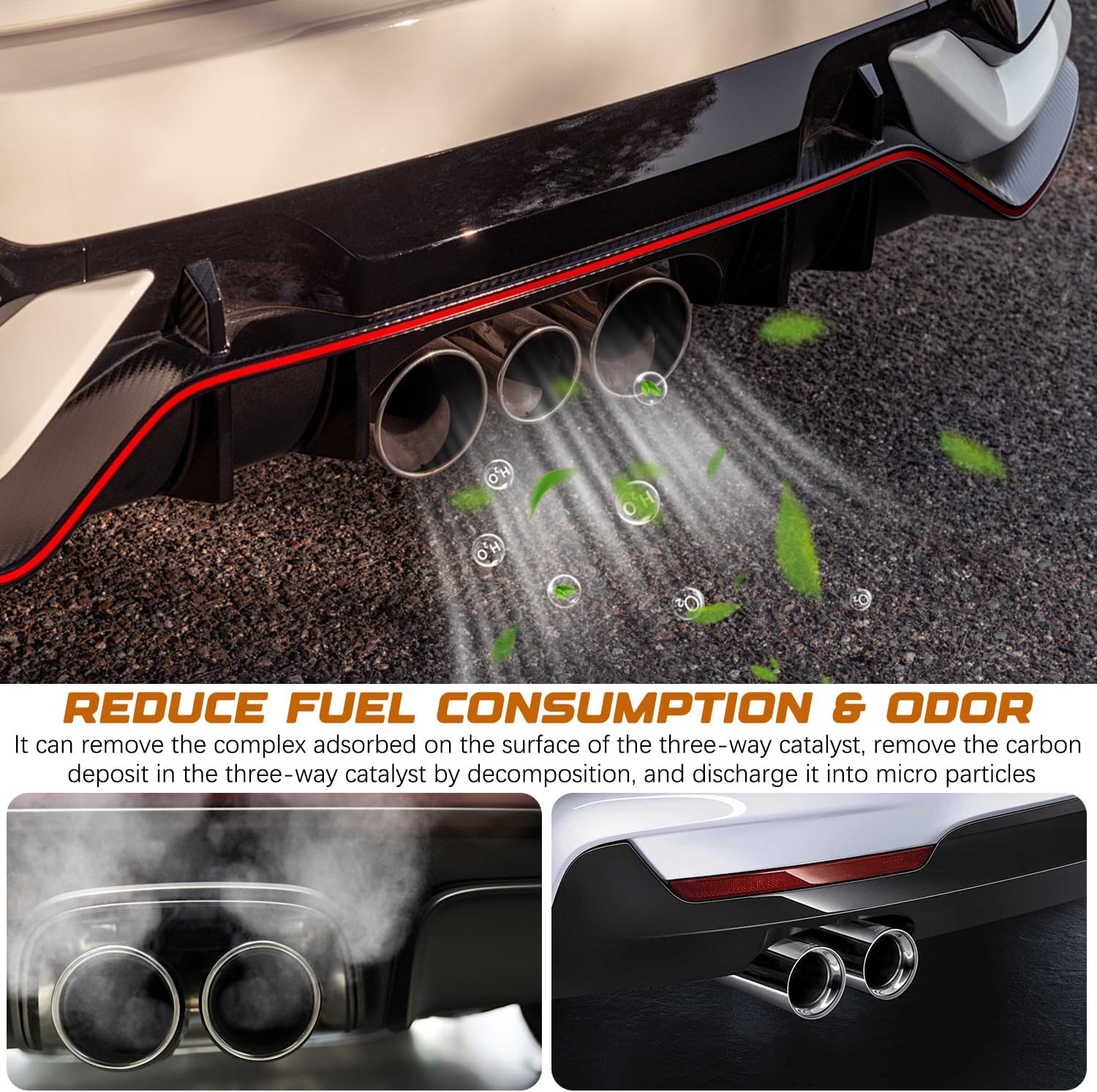 Engine Carbon Cleaner (Pack of 2) | Catalytic Converter Car Carbon Cleaning Fuel Injection Cleaners - Engine Carbon Cleaner (Pack of 2)