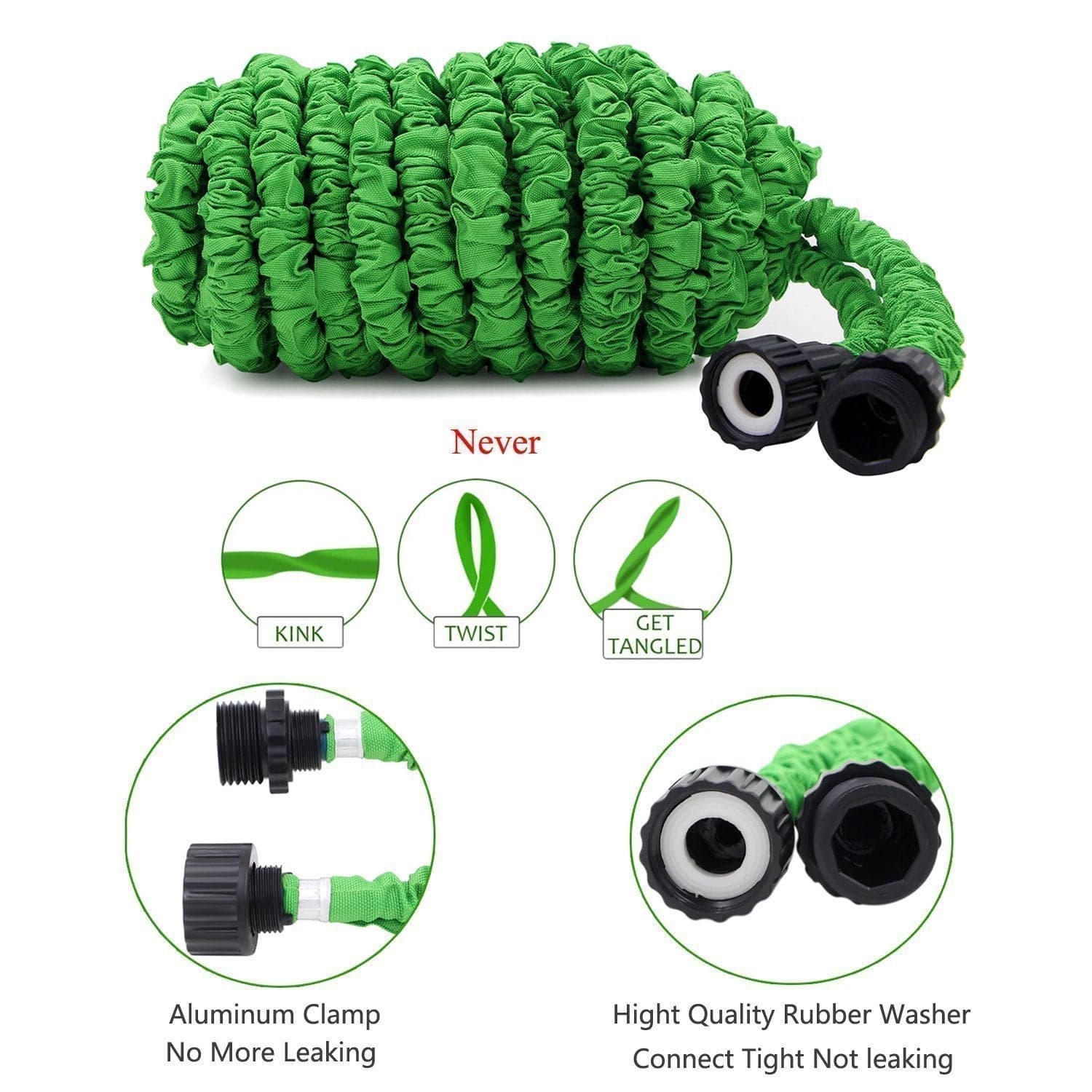 Expandable Garden Hose Retractable Collapsible Water Shrinking Hoses - Garden Hose