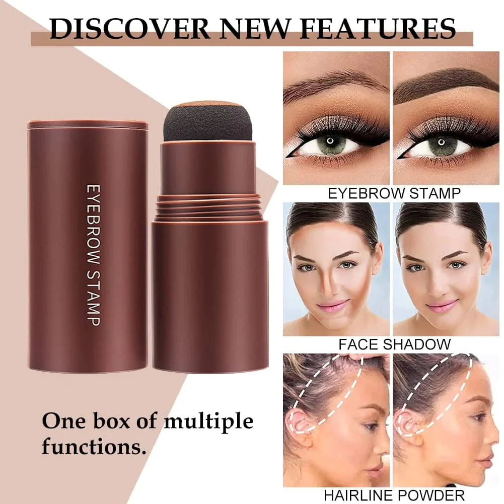 Eyebrow Filler Colour Makeup Shadow Powder Stencil Kit - Hair Filler Sponge - Large - Hair Coloring Sponge Shadow Powder Stick