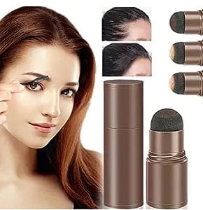 Eyebrow Filler Colour Makeup Shadow Powder Stencil Kit - Hair Filler Sponge - Large - Hair Coloring Sponge Shadow Powder Stick