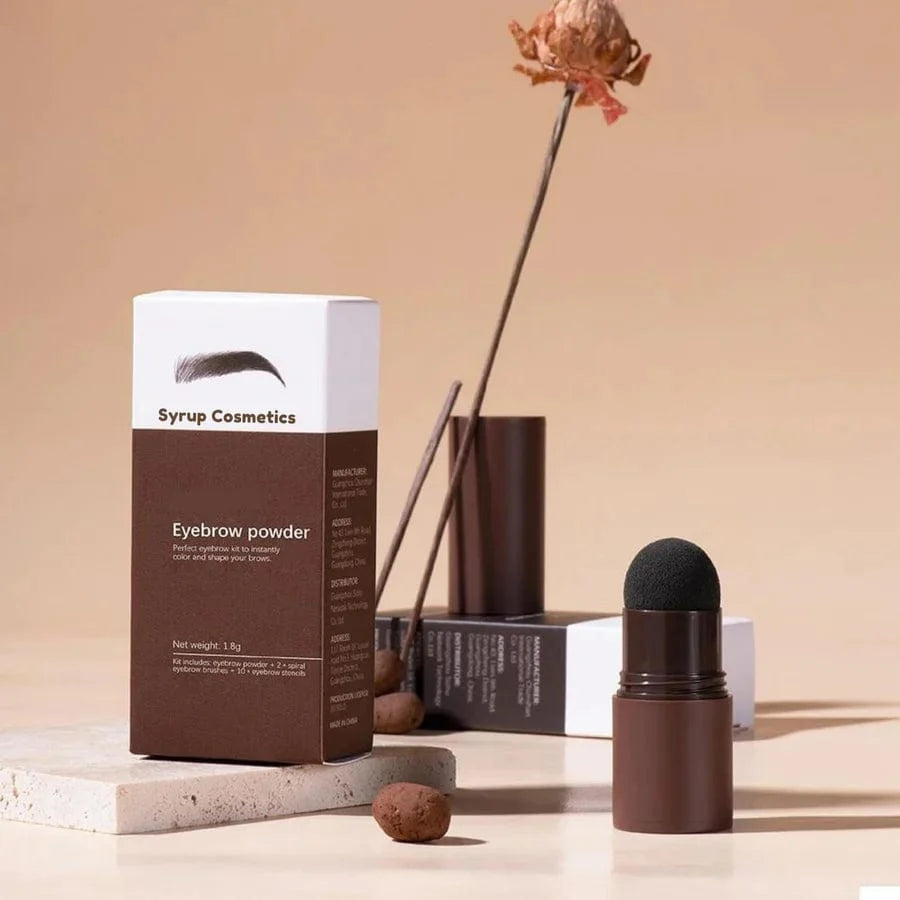 Eyebrow Filler Colour Makeup Shadow Powder Stencil Kit - Hair Filler Sponge - Large - Hair Coloring Sponge Shadow Powder Stick