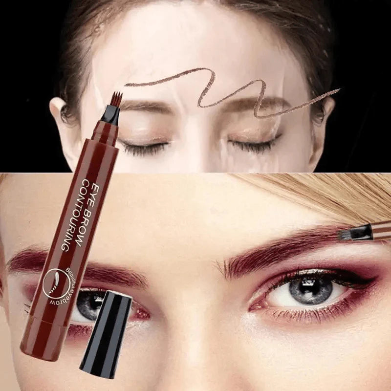 Eyebrow Waterproof Color Definer Pencil Filler Liner Brush - Waterproof Eyebrow Pen - Waterproof Eyebrow Pen