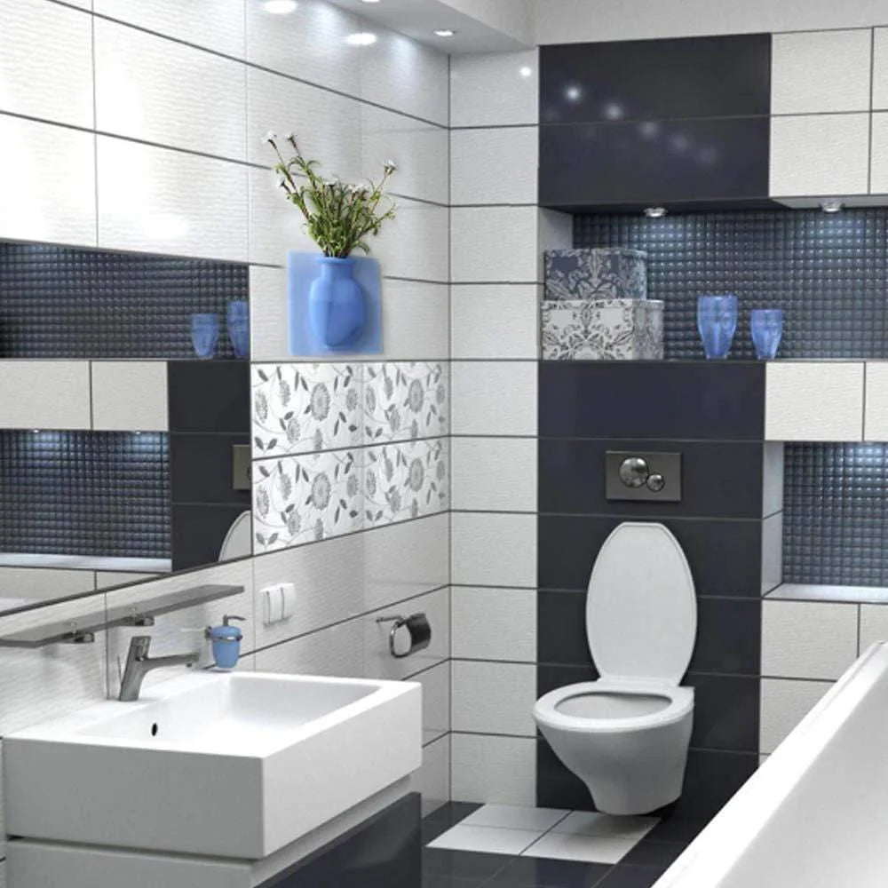 Flower Vase Home Decoration Flower Pot Vasing Flowers- Stick-on Silicone Vase - Stick-on Silicone Vase