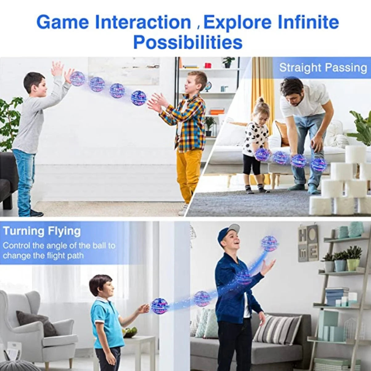 Flying Orb Ball Toy Mini Drone Boomerang Spinner for Kids - Flying Ball Toy - Flying Ball Toy