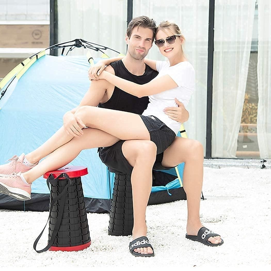 Foldable Chairs Collapsible Stools Portable Chair Plastic - Folding Stool (Pack of 2) - Folding Stool (Pack of 2)