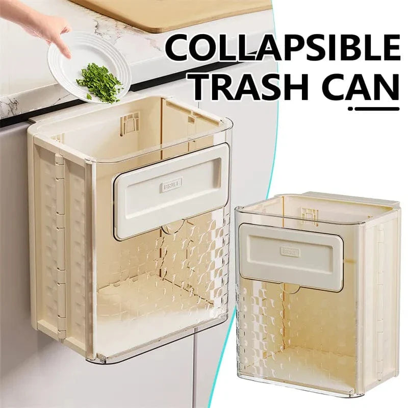 Foldable Wall Mounted Trash Can | Trash Can Bin For Kitchen And Bathroom Hanging Dustbins - Foldable Wall Mounted Trash Can