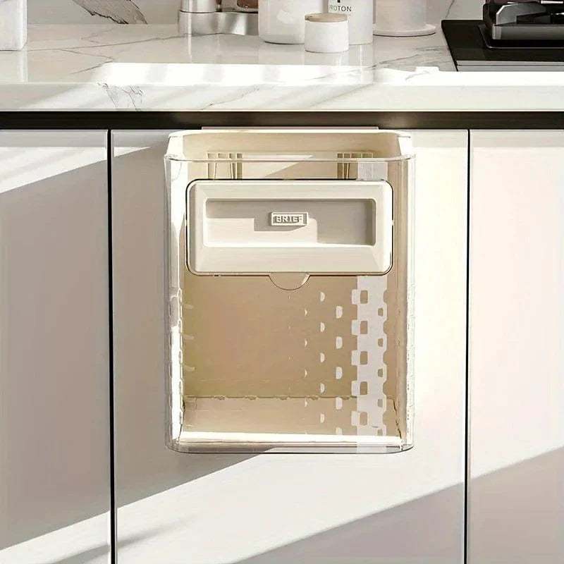 Foldable Wall Mounted Trash Can | Trash Can Bin For Kitchen And Bathroom Hanging Dustbins - Foldable Wall Mounted Trash Can