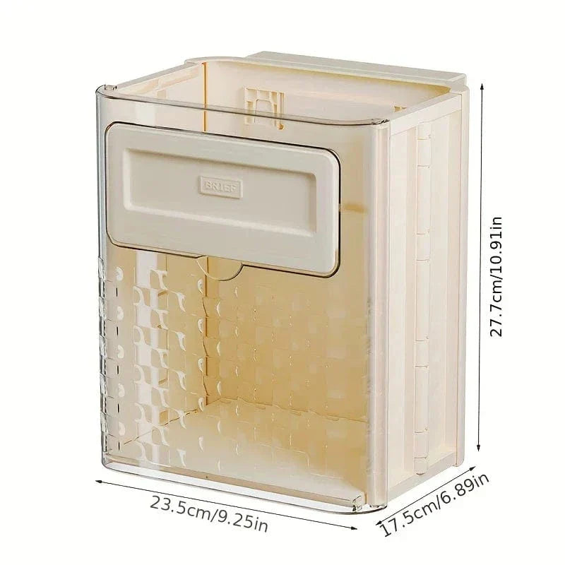 Foldable Wall Mounted Trash Can | Trash Can Bin For Kitchen And Bathroom Hanging Dustbins - Foldable Wall Mounted Trash Can