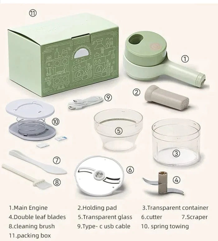 Food Processor Vegetable Electric Chopper Veggie Cutter Machine - Electric Chopper - Electric Chopper