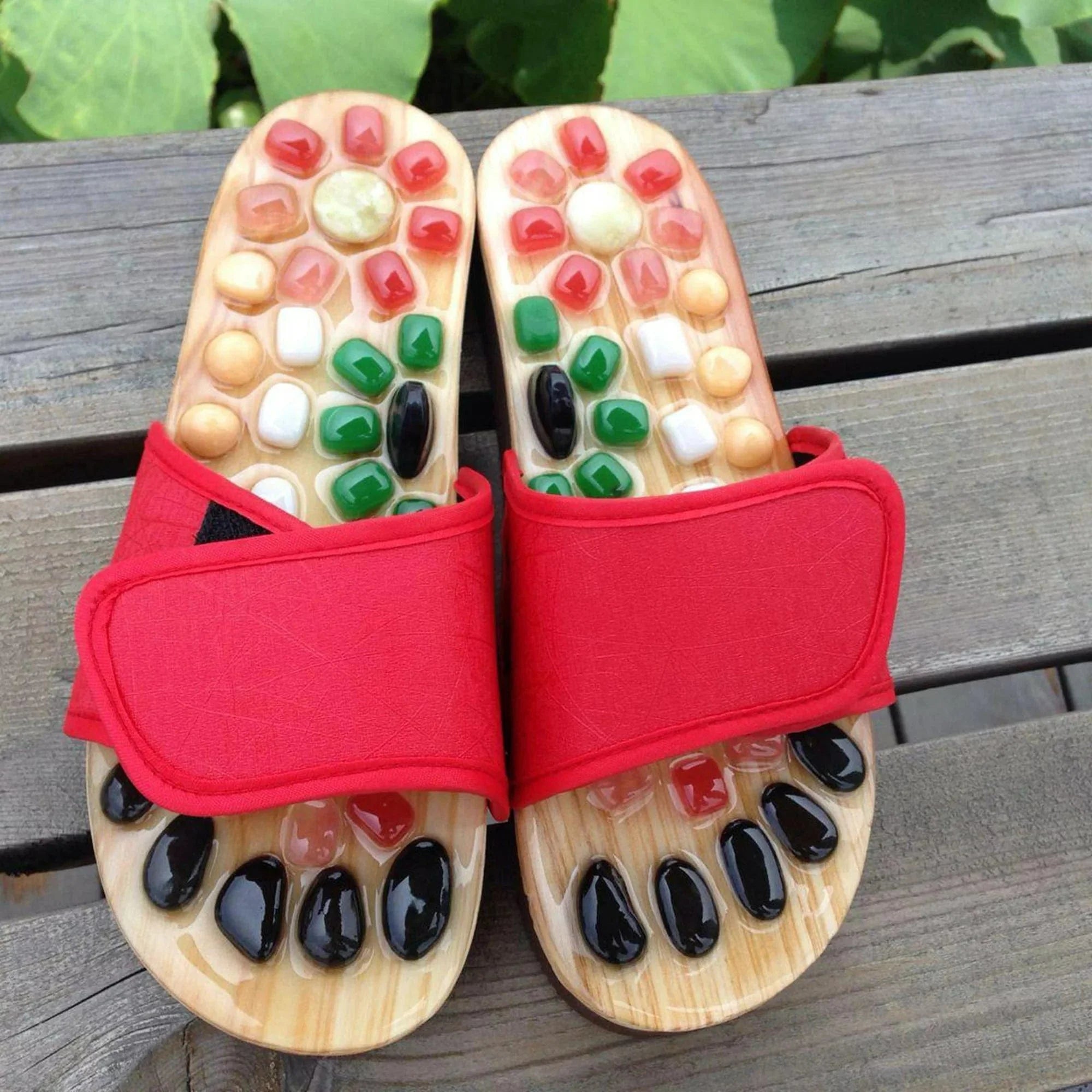 Foot Massager Acupressure Slippers Massager For Feet Stone Slippers - Acupressure Stone Slippers - Acupressure Stone Slippers