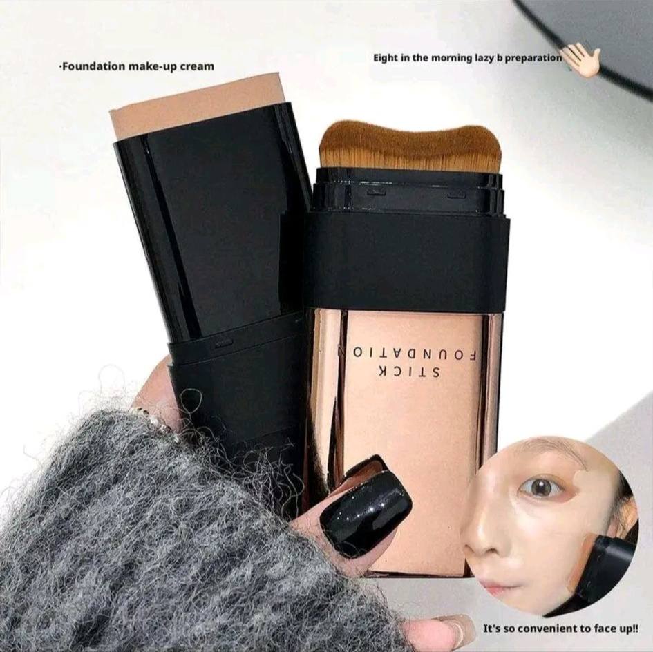 Foundation Stick | Glass Skin Tone Korean Skincare Products Flawless Foundation - 2 in 1 Foundation Stick for Korean Glass Skin