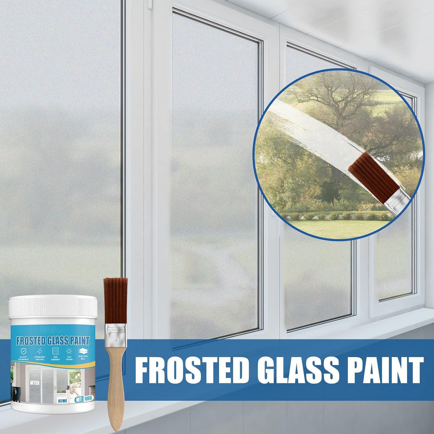 Frosted Glass Paint (Buy 1 Get 1 Free) | Frosted Glass Door Sliding Window Paint Color Frosting Glass Window - Frosted Glass Paint (Buy 1 Get 1 Free)