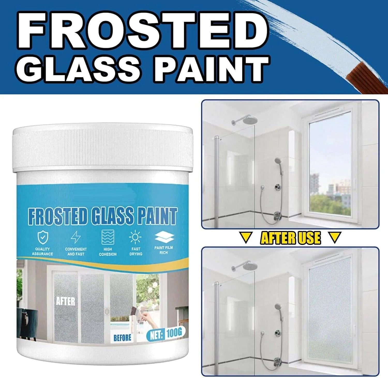 Frosted Glass Paint (Buy 1 Get 1 Free) | Frosted Glass Door Sliding Window Paint Color Frosting Glass Window - Frosted Glass Paint (Buy 1 Get 1 Free)