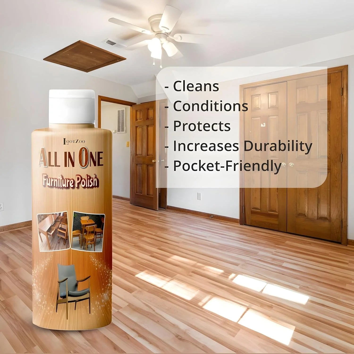 Furniture Wood polish for Cleaning (Buy 1, Get 1 Free) - Pack of 2 - Furniture Wood polish for Cleaning (Buy 1, Get 1 Free)