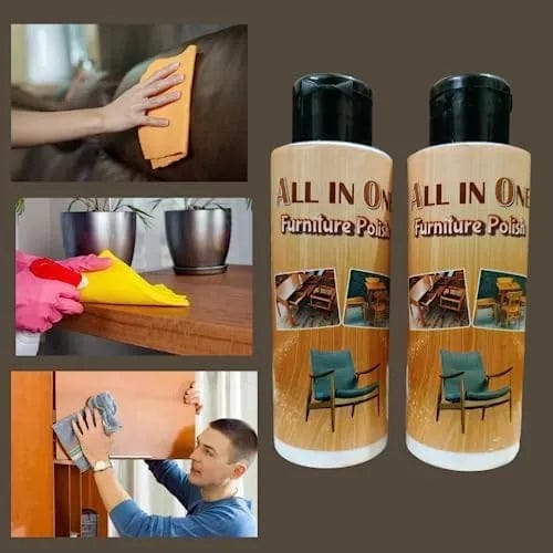 Furniture Wood polish for Cleaning (Buy 1, Get 1 Free) - Pack of 2 - Furniture Wood polish for Cleaning (Buy 1, Get 1 Free)