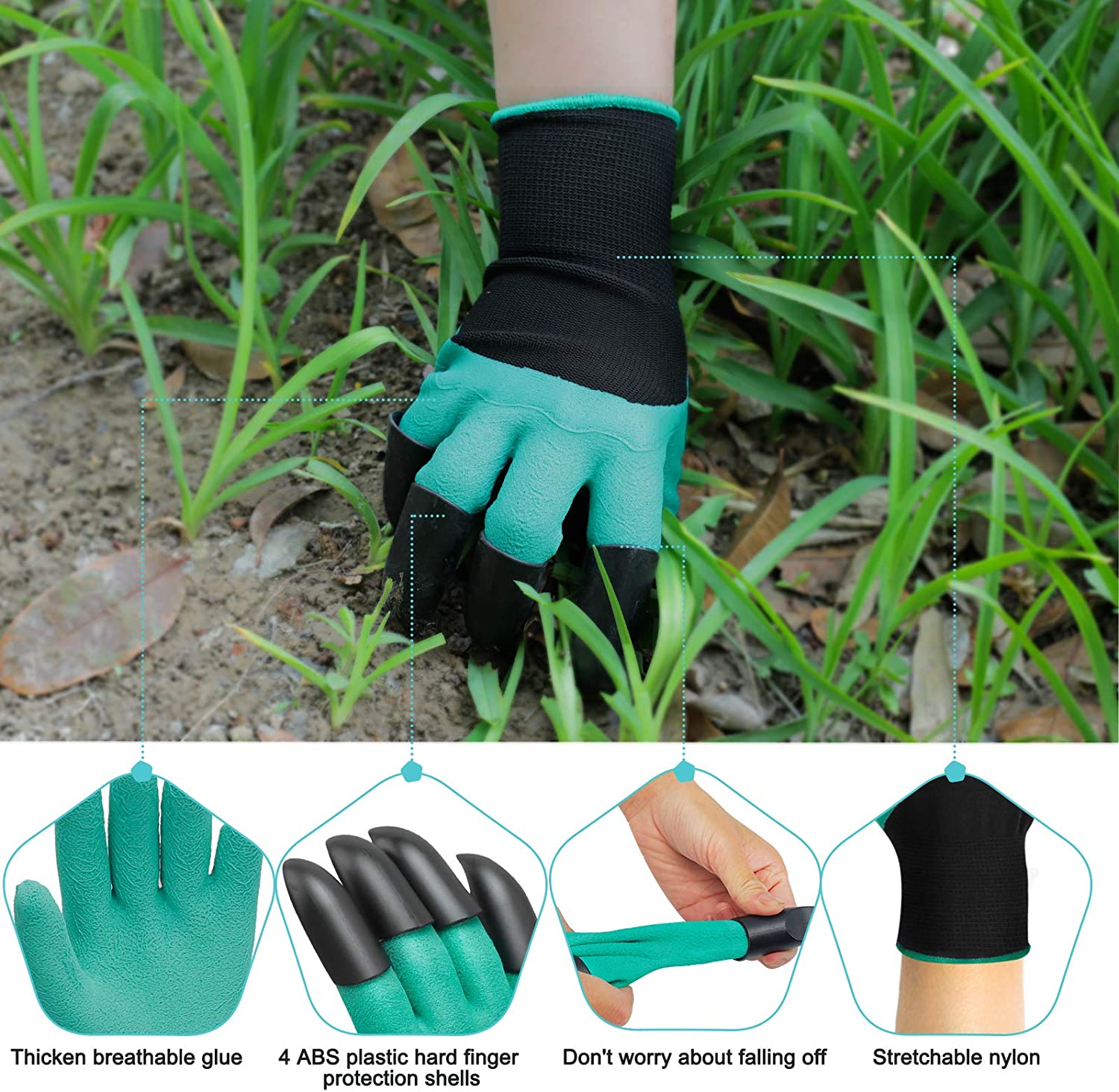 Gardening Gloves | Gardening Gloves with Claw Waterproof Garden Glove - Gardening Gloves