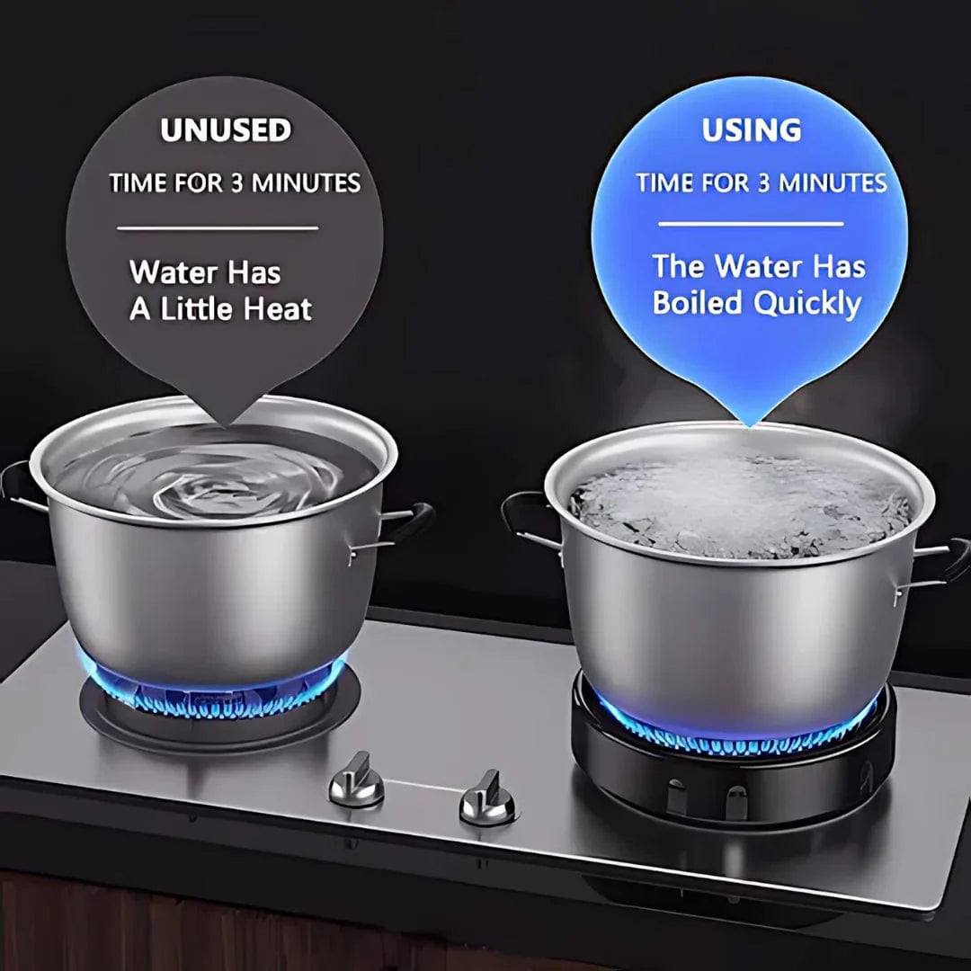 Gas Saver (Buy 1, Get 1 Free) | Gas Burner Stove Stand Kitchen Hob Chulha Energy Saver - 2 Pieces - Gas Saver (Buy 1, Get 1 Free)