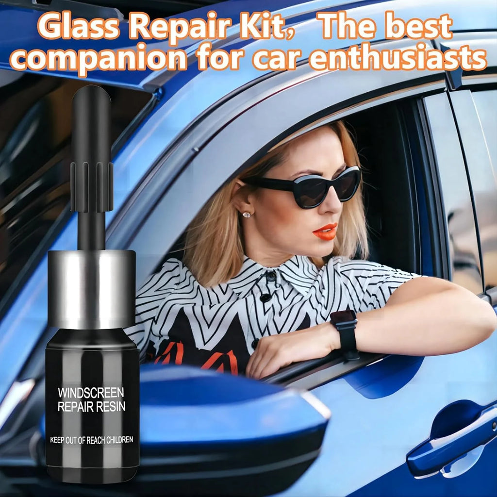 Glass Repair Kit (Pack of 2) | Car Windshield Glass Repair Kit Auto Glass Replacers Car Windscreen Glass Repair Kit - Glass Repair Kit (Pack of 2)