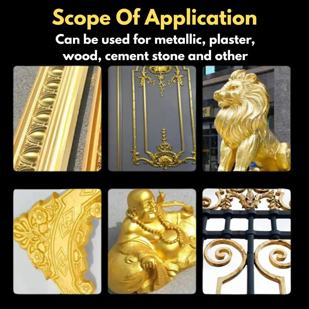 Glitter Metallic Paint️ (Pack of 2) | Paint Colour Water Home Painting Metallic Anti Rust Glitter Paints - Glitter Metallic Paint Premium Glitter Metallic Paint (Pack of 2)