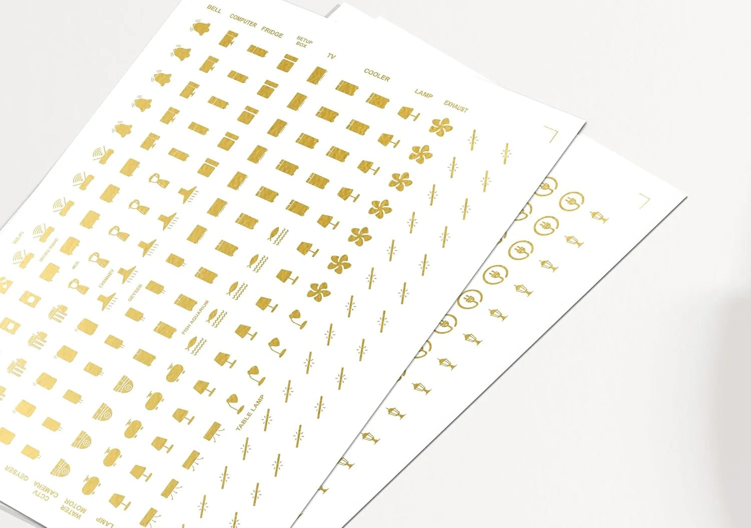 Gold Switch Stickers | Gold Labels Sticker Size Customized Stickers Sheet Home Sticker - 1 Set (100 Stickers) - Gold Switch Stickers