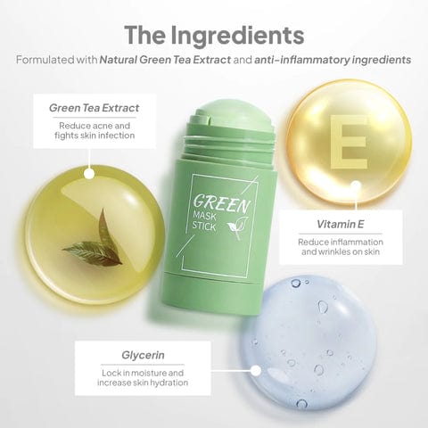 Green Tea Cleansing Stick Mask - Large Stick - Green Tea Cleansing Stick Mask