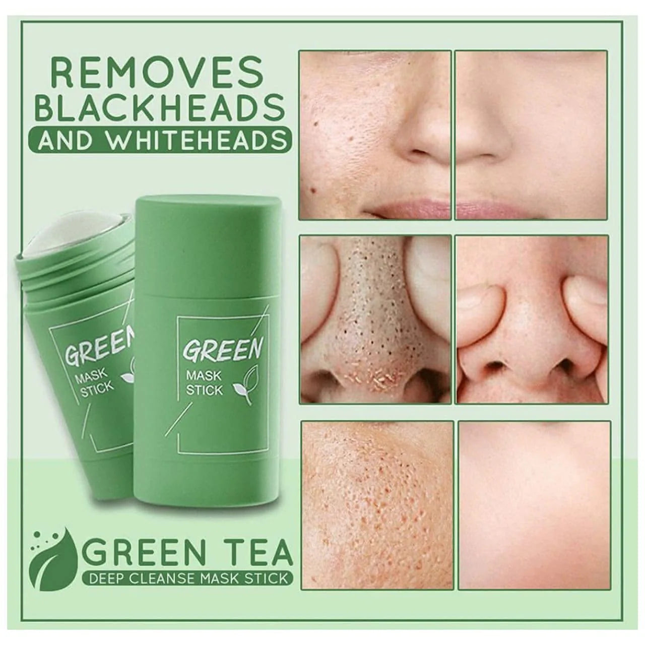 Green Tea Pore Control Stick Mask - Large Stick - Green Tea Pore Control Stick Mask