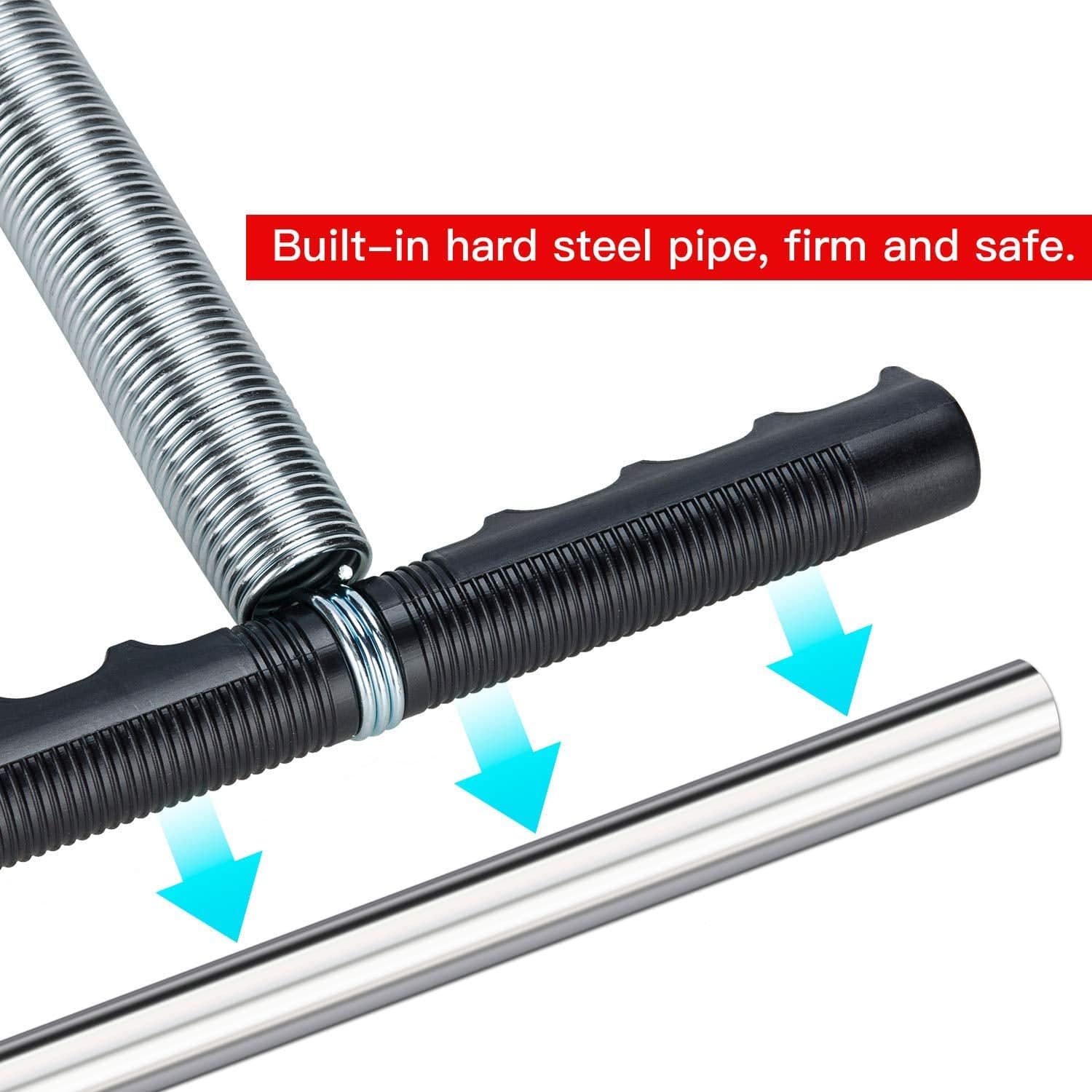 Gym Equipment Resistance Band Ab Exerciser Abdominal Workout -Fitness Tummy Trimmer Stomach Machine - Double Spring Tummy Trimmer