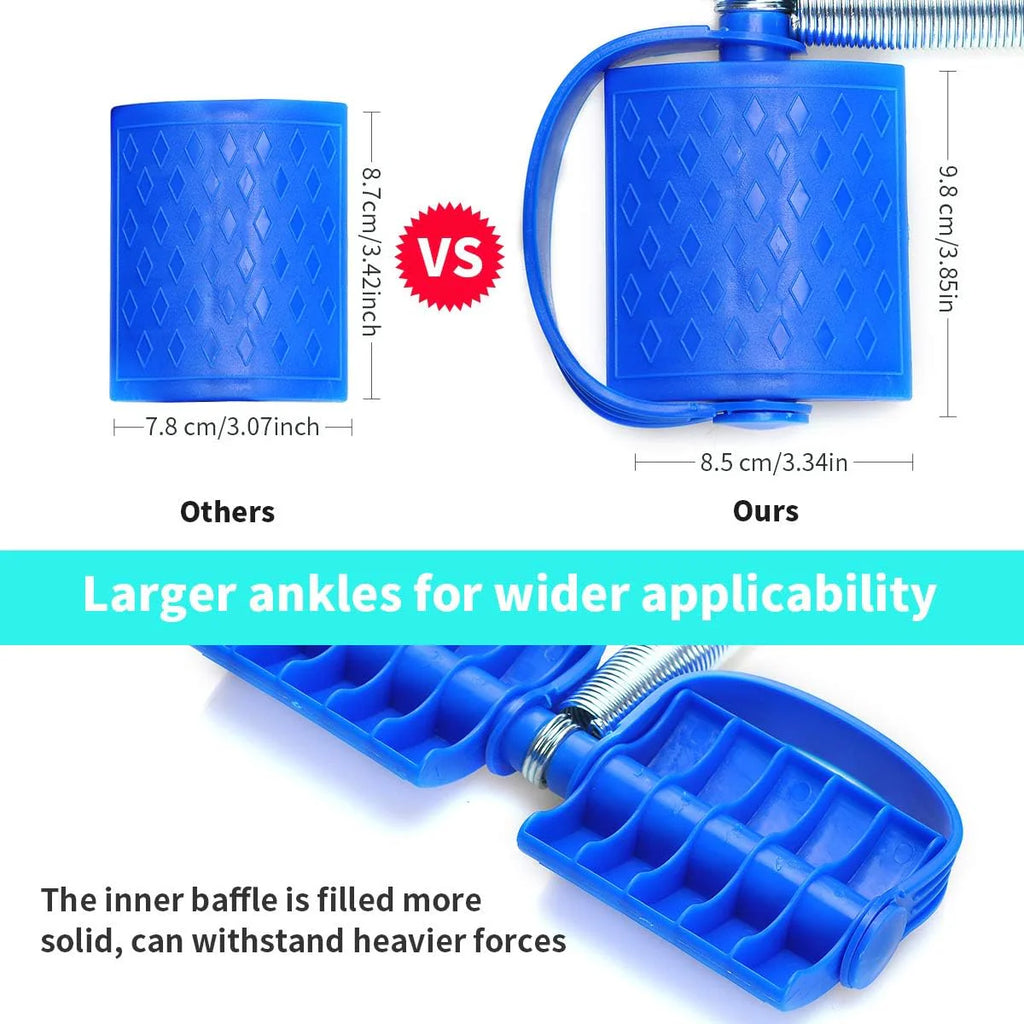 Gym Equipment Resistance Band Ab Exerciser Abdominal Workout -Fitness Tummy Trimmer Stomach Machine - Double Spring Tummy Trimmer