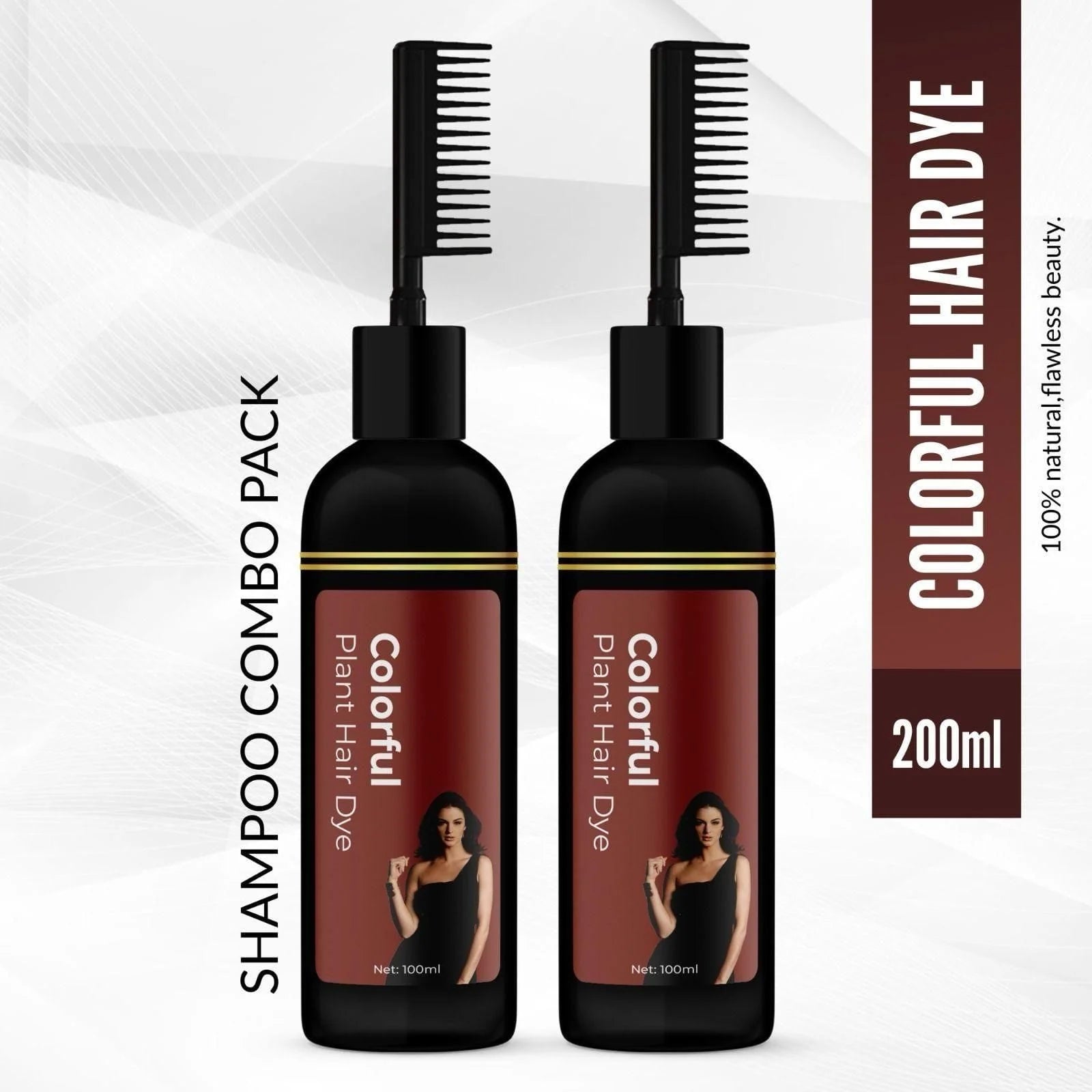 Hair Dye Comb Shampoo (Pack of 2) | Hair Dye Shampoo Comb Haircare Hairdresser Dye Comb - Hair Dye Comb Shampoo (Pack of 2)