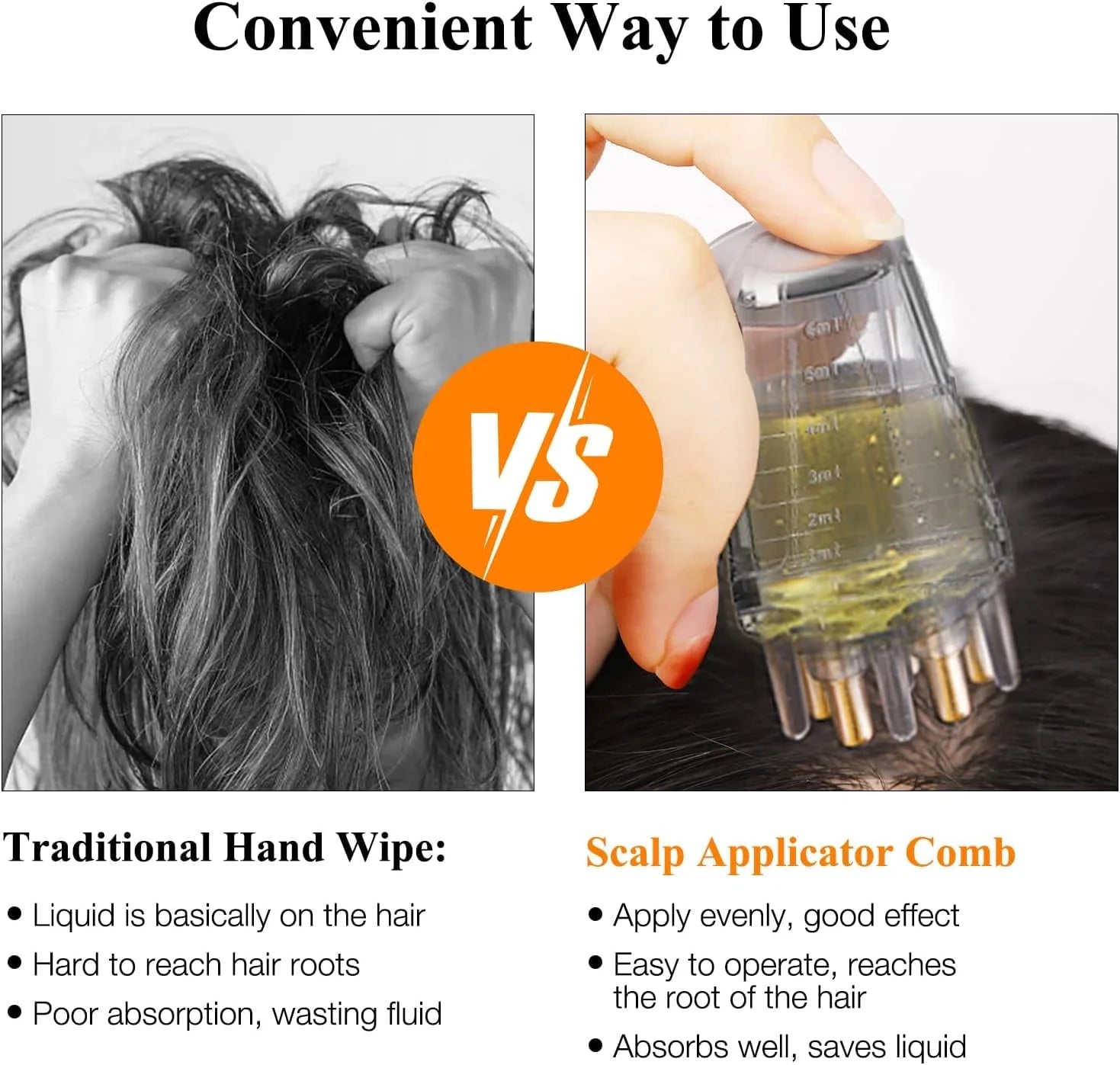 Hair Oiling Massage Scalp Massager For Hair Growth Oil Applicator-Root Comb Applicator Bottle (Pack of 2) - Root Comb Applicator Bottle (Pack of 2)