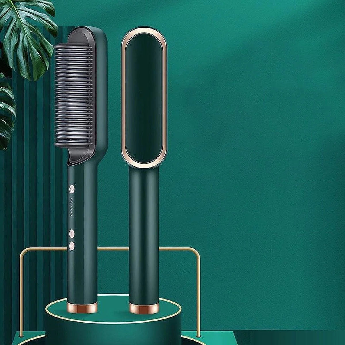 Hair Straightening Brush Electric Comb Heat Straightener - Hair Straightener Comb