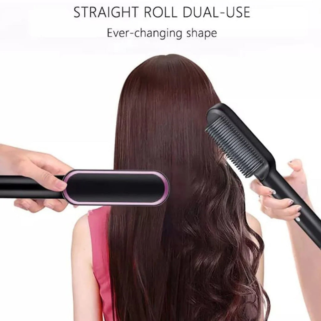 Hair Straightening Brush Electric Comb Heat Straightener - Hair Straightener Comb