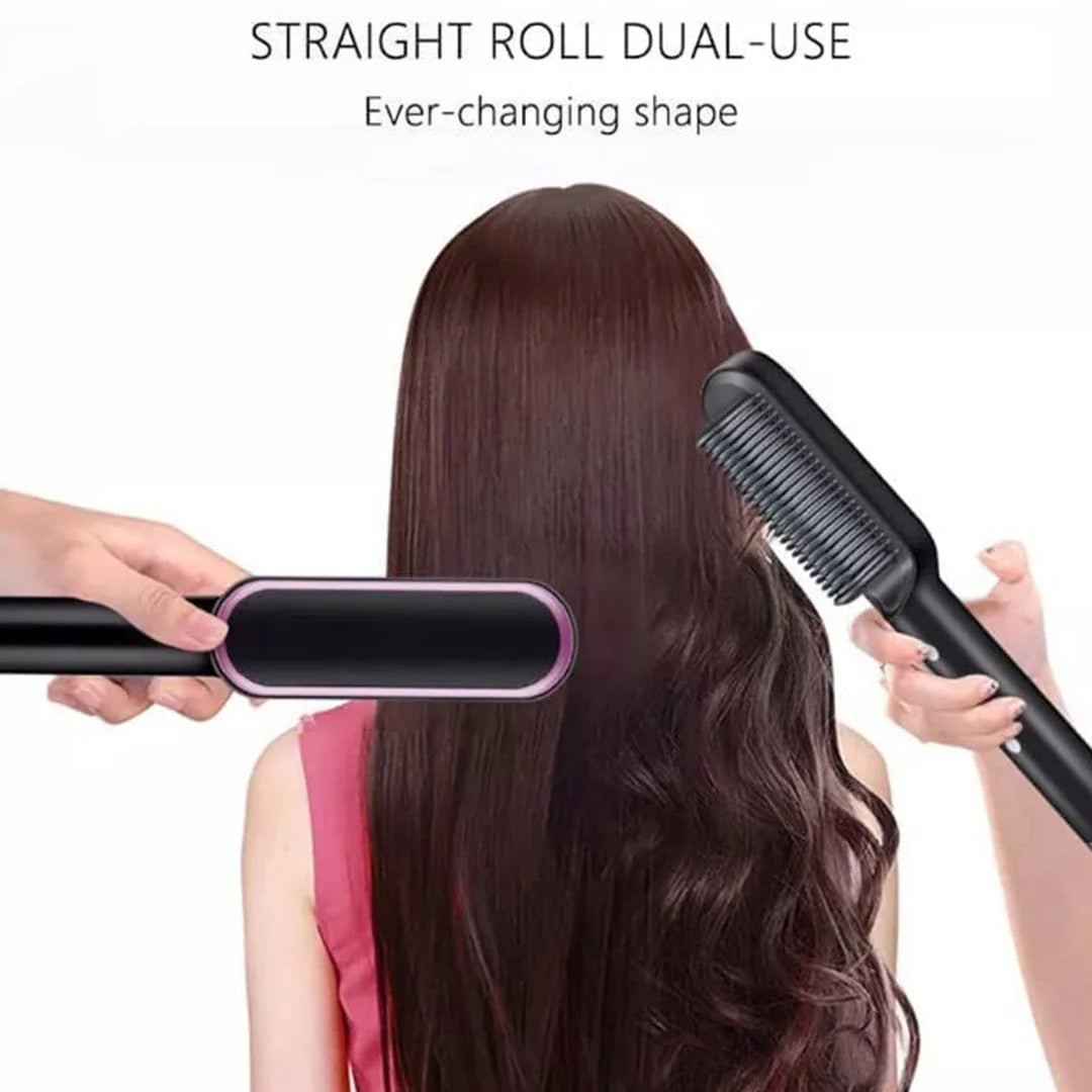 Hair Straightening Brush Electric Comb Heat Straightener - Hair Straightener Comb
