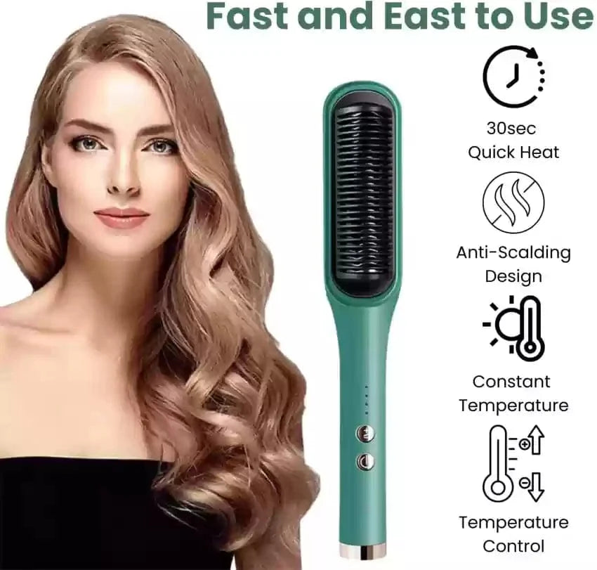 Hair Straightening Brush Electric Comb Heat Straightener - Hair Straightener Comb