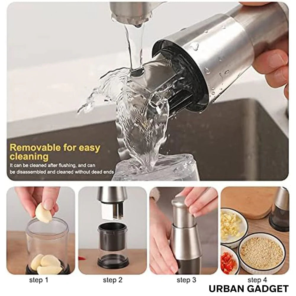 Hand Press Garlic Chopper - Hand Press Garlic Chopper