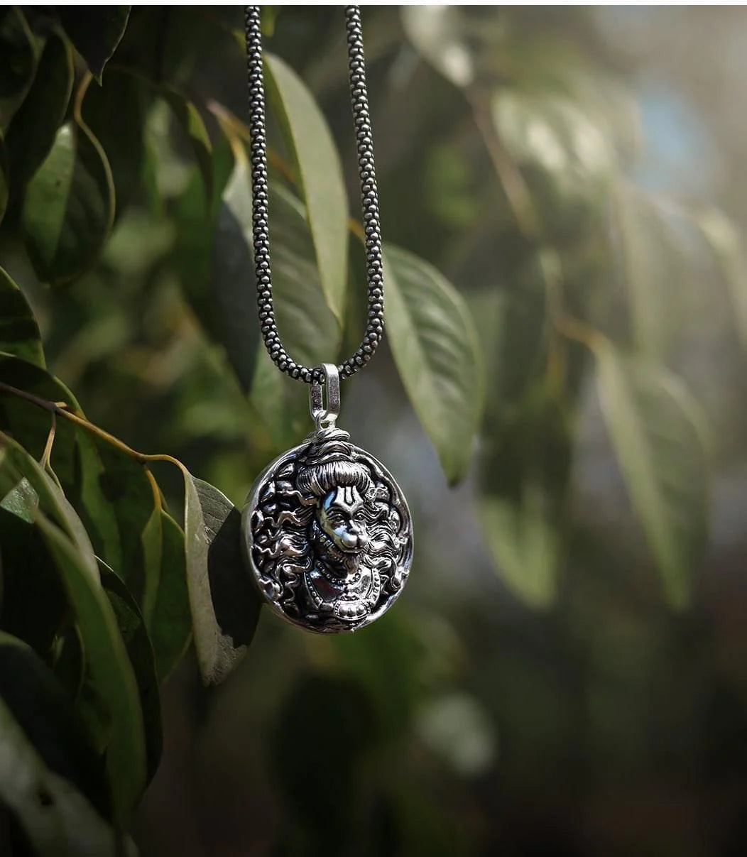 Hanuman Pendant | Hanuman Pendant - Free Size - Hanuman Pendant with Silver Chain