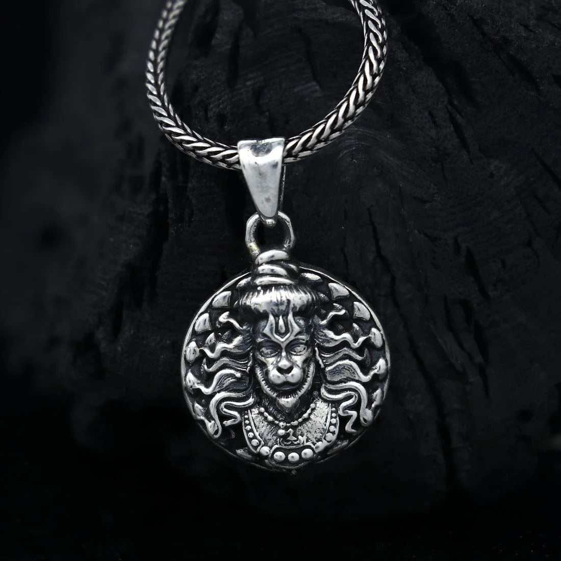 Hanuman Pendant | Hanuman Pendant - Free Size - Hanuman Pendant with Silver Chain