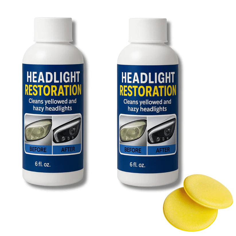 Headlight Restoration Fluid | Blur/Scratch Remover Kit | Buy 1, Get 1 Free - Headlight Restoration Fluid | Blur/Scratch Remover Kit | Buy 1, Get 1 Free