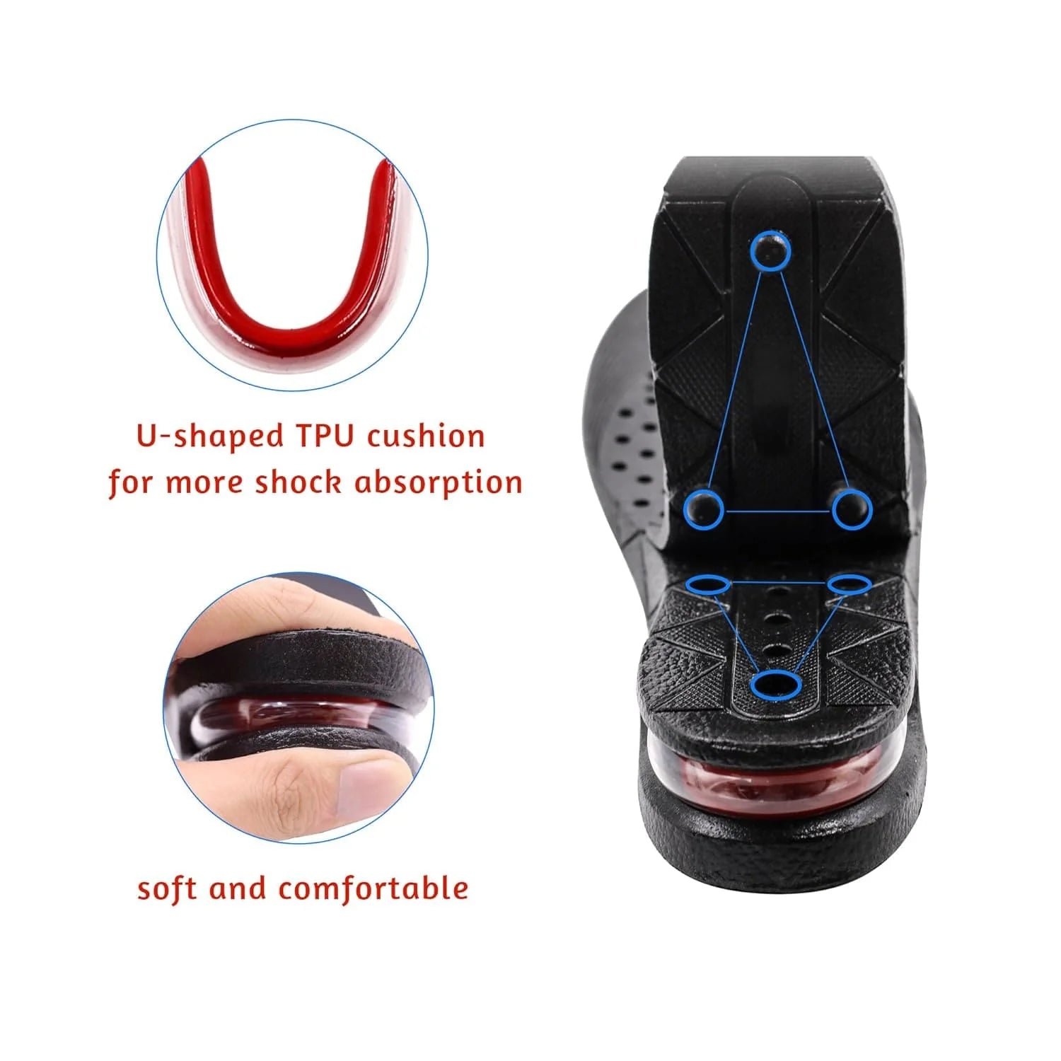 Height Enhancing Shoe Insoles | Shoe Insoles Innersoles Height Enhancing Sole Increase Height Insole - Height Enhancing Shoe Insoles (4 Layer Insoles)