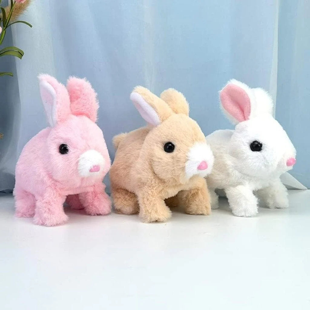 🐇Hopping and Walking Rabbit | Plush Toy Soft Stuffed Animal Toys Bunny Animal Cute Walking Rabbit - 🐇Hopping and Walking Rabbit