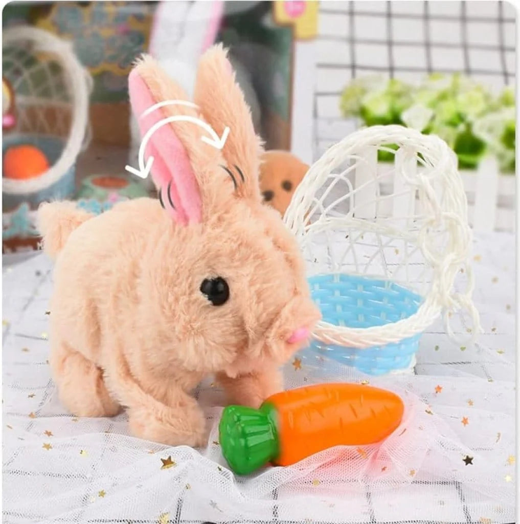 🐇Hopping and Walking Rabbit | Plush Toy Soft Stuffed Animal Toys Bunny Animal Cute Walking Rabbit - 🐇Hopping and Walking Rabbit