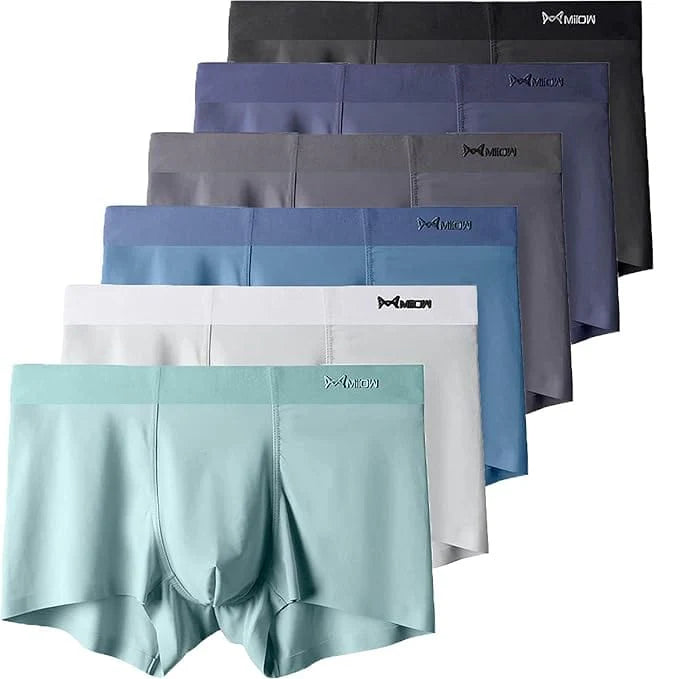 Icy Silk Underwear for Men (Pack of 3) | Men's Underwear Trunks Inner Wear Underclothes Boxer Briefs - S - Icy Silk Underwear for Men (Pack of 3)