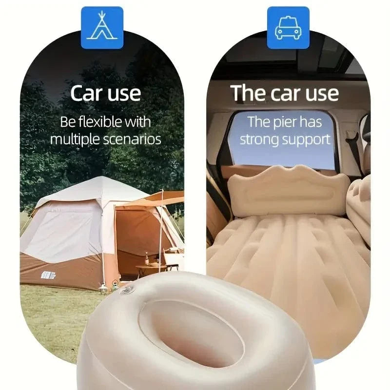 Inflatable Car Travel Bed  | Inflatable Bed Air Car Mattress Cushion Airwave Bedding For Car - Inflatable Car Travel Bed