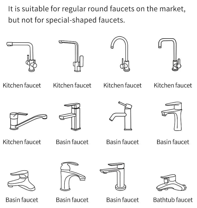 Kitchen Faucets Sink Tap Water Aerator Tap Faucets For Bathroom - Rotatable Splash Filter Faucet - Rotatable Splash Filter Faucet