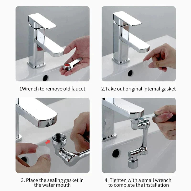 Kitchen Faucets Sink Tap Water Aerator Tap Faucets For Bathroom - Rotatable Splash Filter Faucet - Rotatable Splash Filter Faucet