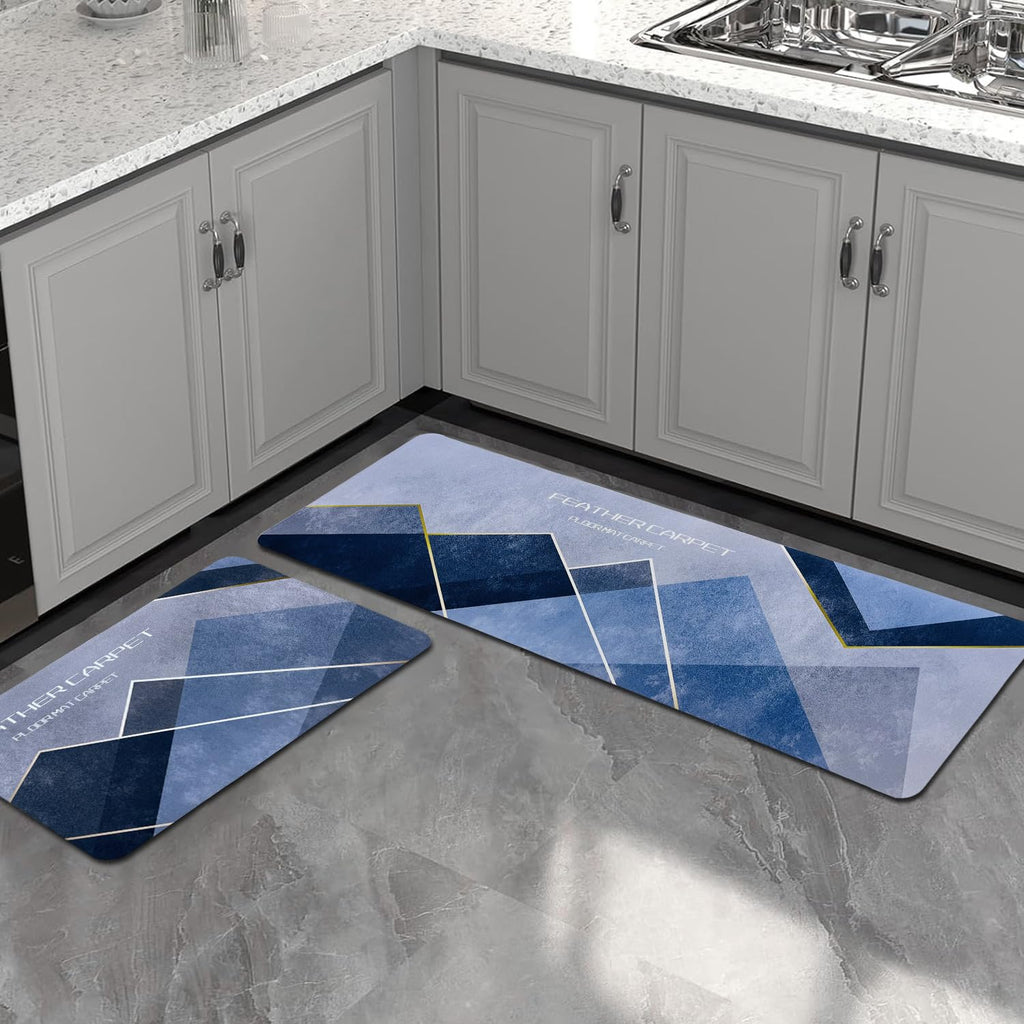 Kitchen Floor Mat (Combo of 2) | Floor Mat Kitchen Rubber Carpet Doorway Matting For Floor - Kitchen Floor Mat (Combo of 2)