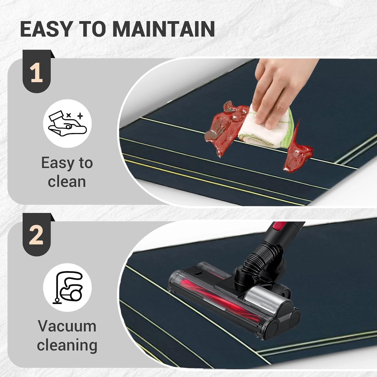 Kitchen Floor Mat (Combo of 2) | Floor Mat Kitchen Rubber Carpet Doorway Matting For Floor - Kitchen Floor Mat (Combo of 2)