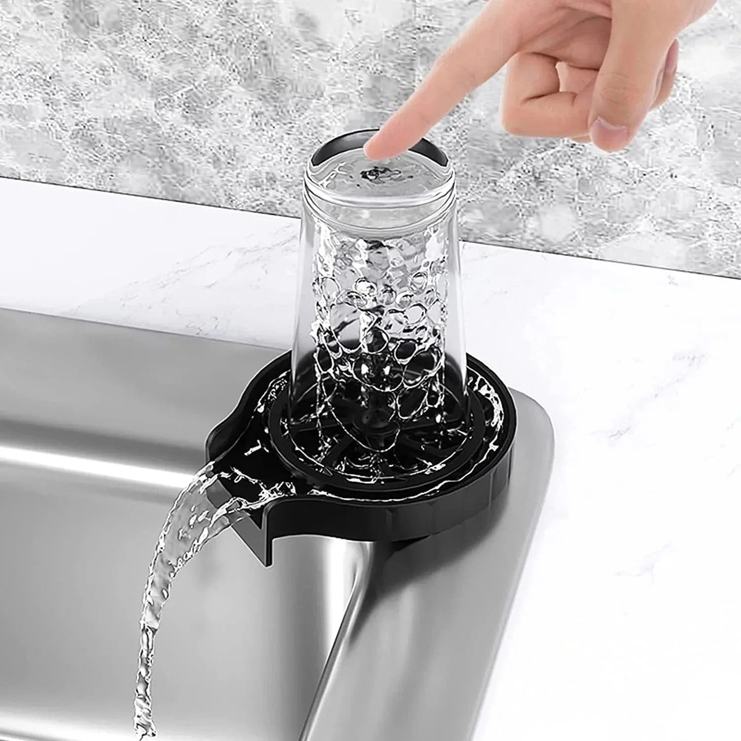 Kitchen Sink Tap Faucet Washer Taps Glass Water Rinser - Kitchen Taphole Sink Rinser - Large - Kitchen Taphole Sink Rinser ABS Bar Washer