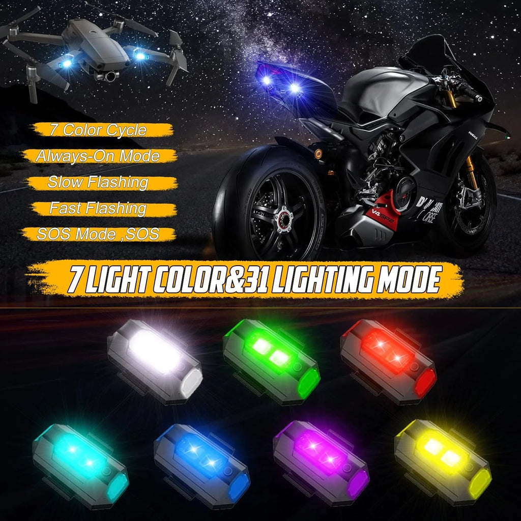 Led Light Bike Night Usb Light Outdoor Car Light Signal Helmet Light - Helmet Exterior Night Signal Light With USB(Pack Of 2) - Exterior Night Signal Light With USB (Pack Of 2)