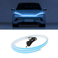 Led Light Neon Strip Lights Rgb Cob Lighting Decoration Ambient Lights - Universal Flexible Car Led Hood Strip Lights (White Light) - Car Led Hood Strip Lights